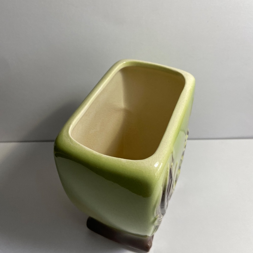 Vintage Royal Copley Footed Vase "Seaweed" - Picture 6 of 10